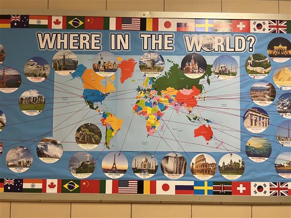 Bells ESL Department Bulletin Board Celebrates The Diversity Of a-bulletin-board-that-says-this-is-your-year-to-be-brave
